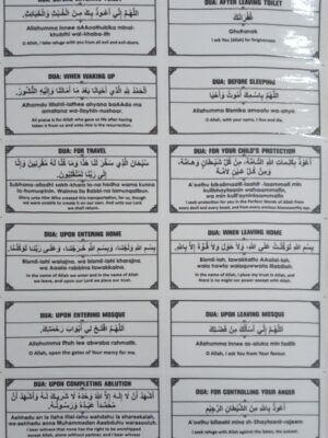 DUA TRANSPARENT STICKER ENGLISH